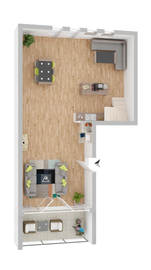Eingangsetage der Wohnung
